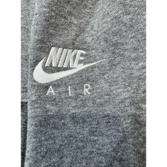 Nike Air Chest Hit Fleece Pocketed Hoodie Silver/Gray Pullover Mens XL - Picture 6 of 8